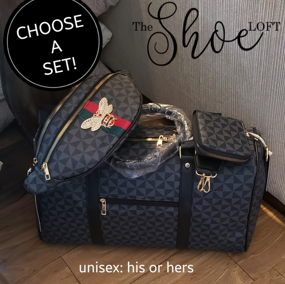 Duffle Bag Tote or Backpack Travel Set with Wallet - Picture 8 of 14